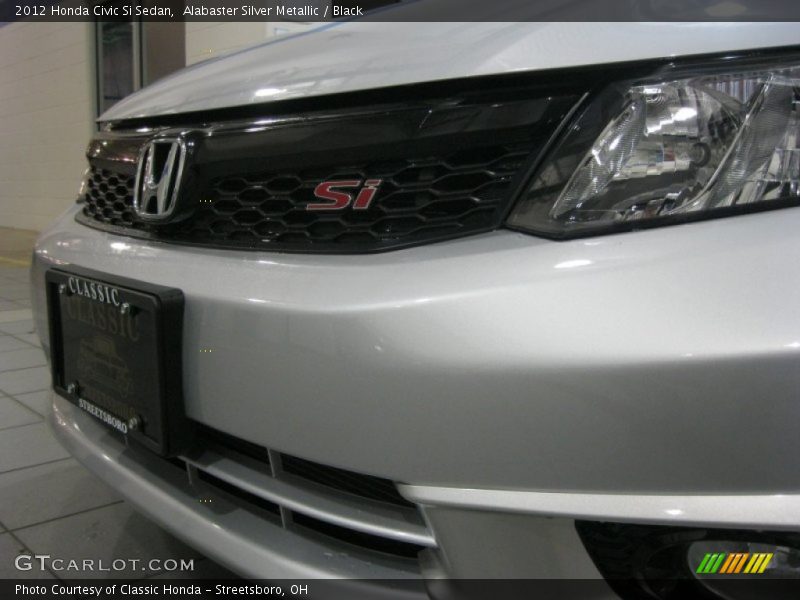 Alabaster Silver Metallic / Black 2012 Honda Civic Si Sedan