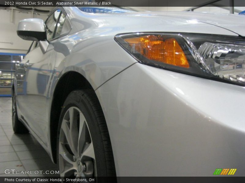 Alabaster Silver Metallic / Black 2012 Honda Civic Si Sedan
