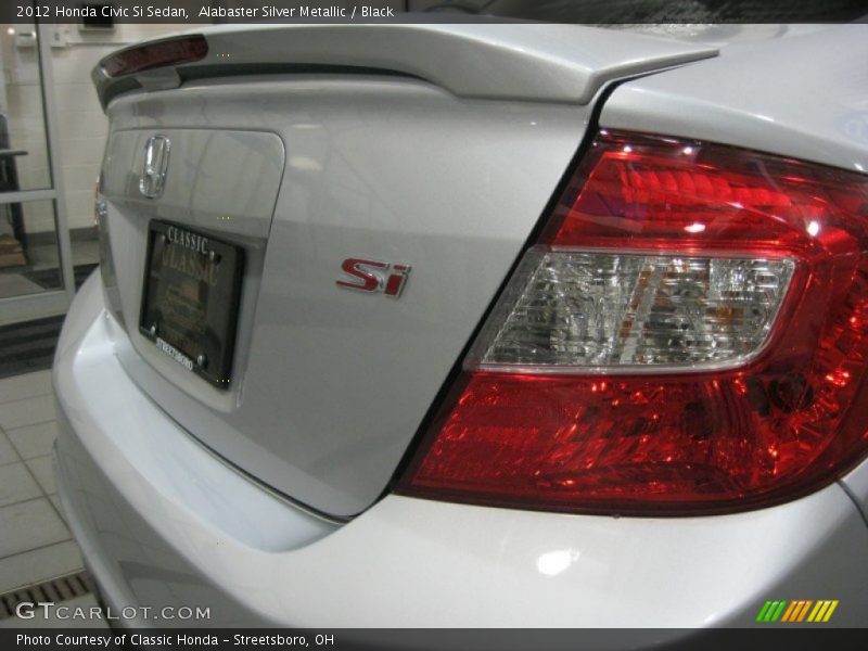 Alabaster Silver Metallic / Black 2012 Honda Civic Si Sedan