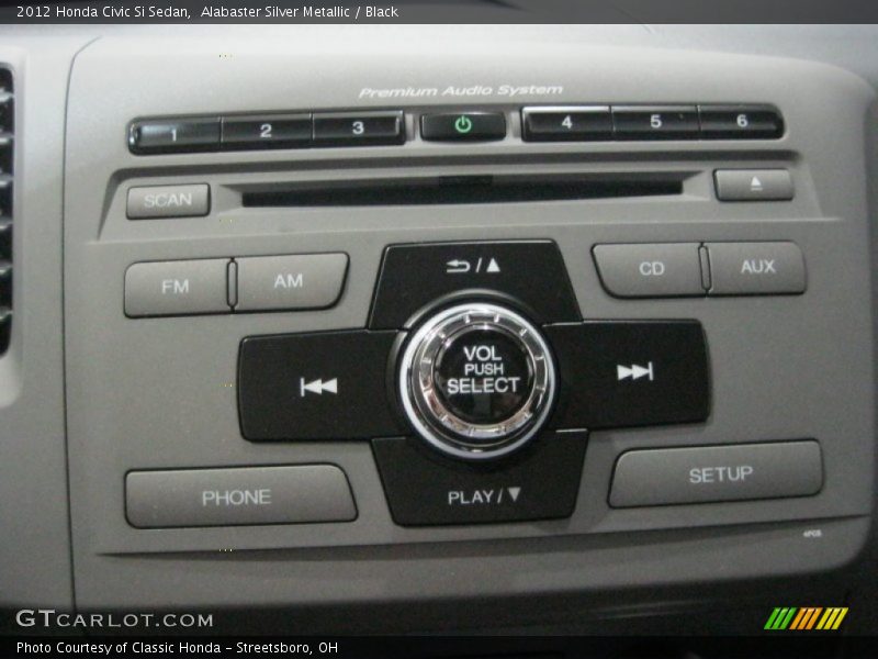 Controls of 2012 Civic Si Sedan