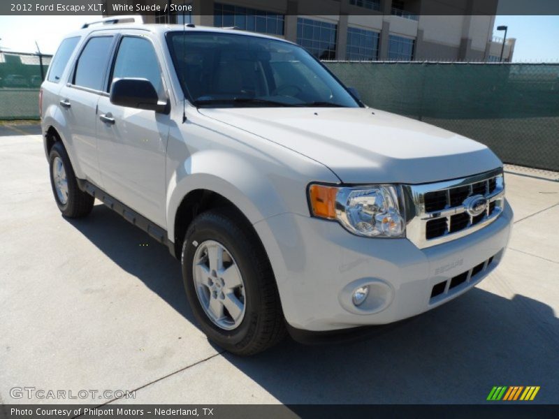 White Suede / Stone 2012 Ford Escape XLT