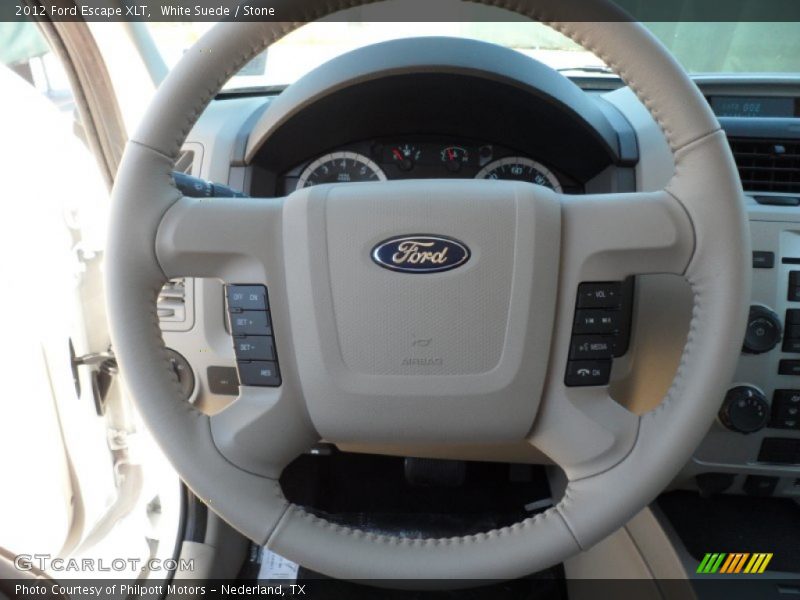 White Suede / Stone 2012 Ford Escape XLT