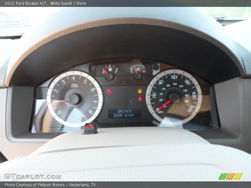 White Suede / Stone 2012 Ford Escape XLT