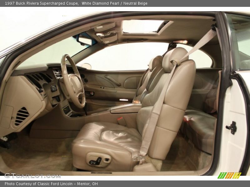  1997 Riviera Supercharged Coupe Neutral Beige Interior