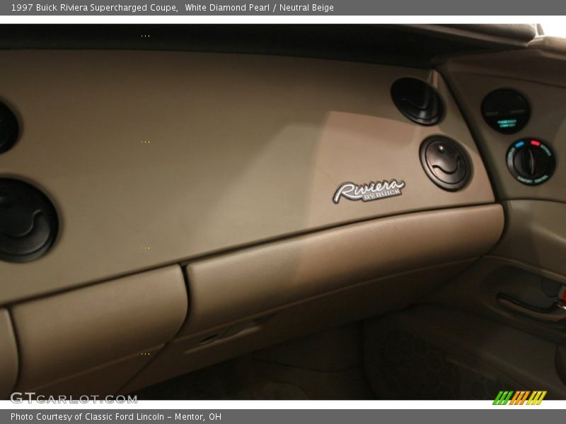 White Diamond Pearl / Neutral Beige 1997 Buick Riviera Supercharged Coupe
