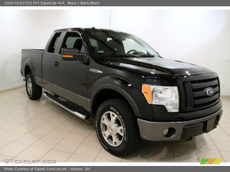 Black / Black/Black 2009 Ford F150 FX4 SuperCab 4x4