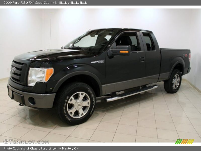 Black / Black/Black 2009 Ford F150 FX4 SuperCab 4x4