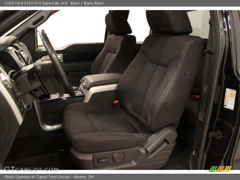 Black / Black/Black 2009 Ford F150 FX4 SuperCab 4x4