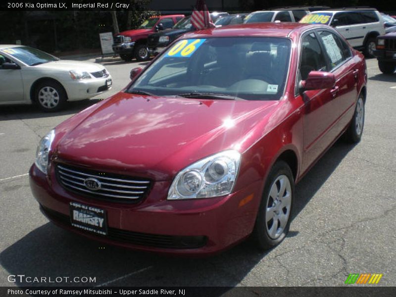 Imperial Red / Gray 2006 Kia Optima LX
