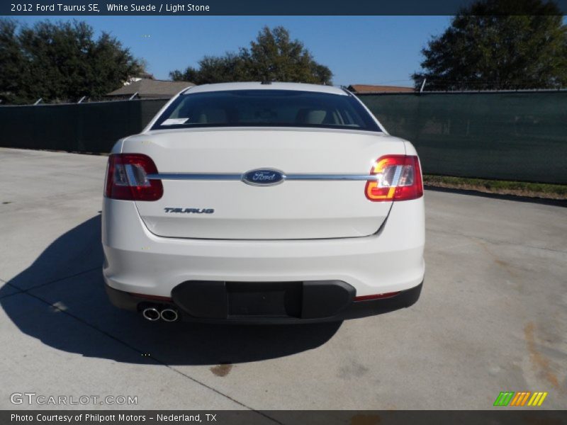 White Suede / Light Stone 2012 Ford Taurus SE