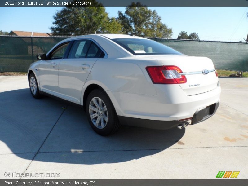 White Suede / Light Stone 2012 Ford Taurus SE