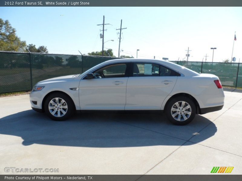 White Suede / Light Stone 2012 Ford Taurus SE