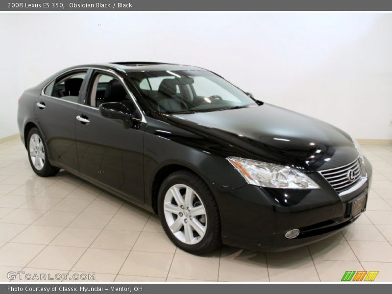 Obsidian Black / Black 2008 Lexus ES 350