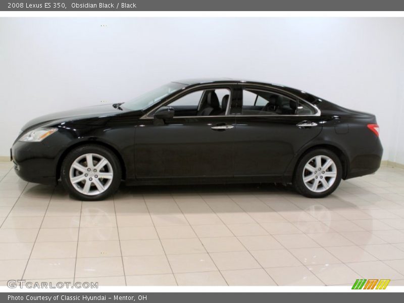 Obsidian Black / Black 2008 Lexus ES 350