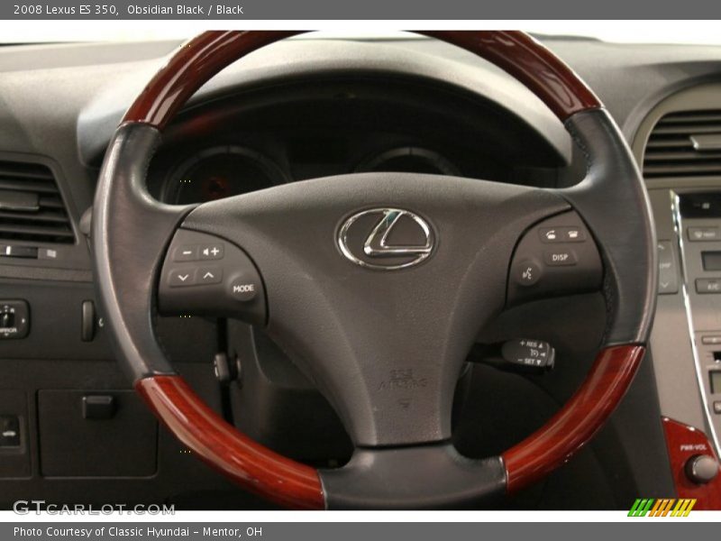Obsidian Black / Black 2008 Lexus ES 350