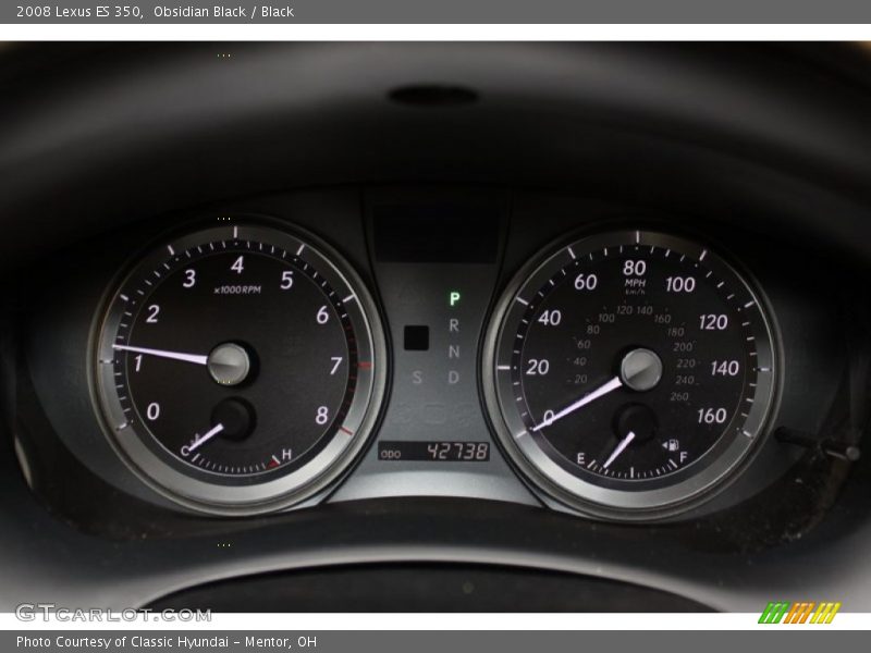 Obsidian Black / Black 2008 Lexus ES 350