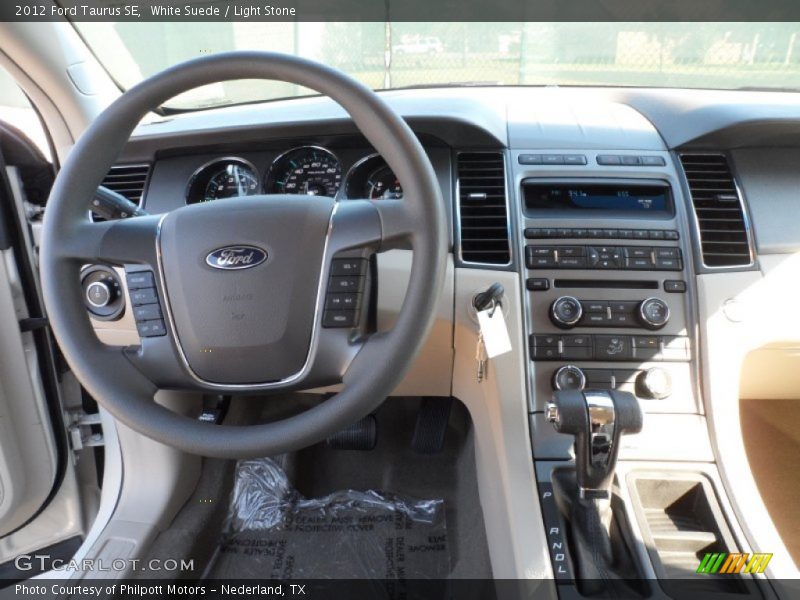 White Suede / Light Stone 2012 Ford Taurus SE