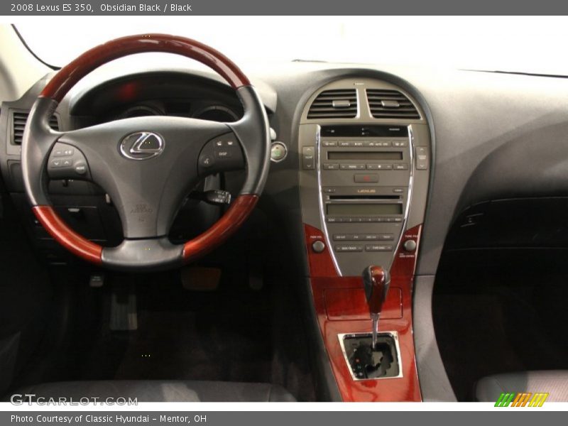 Obsidian Black / Black 2008 Lexus ES 350