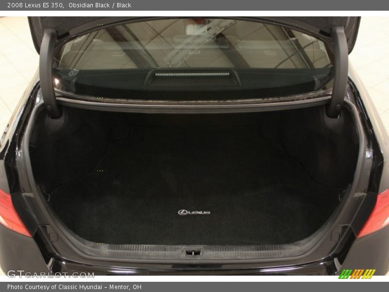 Obsidian Black / Black 2008 Lexus ES 350