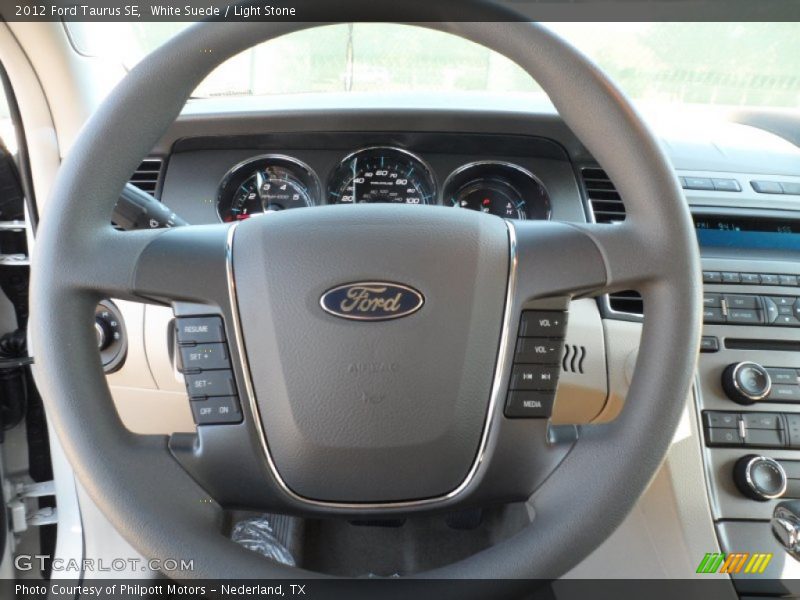 White Suede / Light Stone 2012 Ford Taurus SE