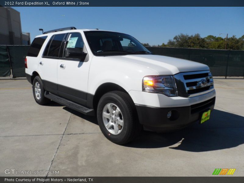 Oxford White / Stone 2012 Ford Expedition XL