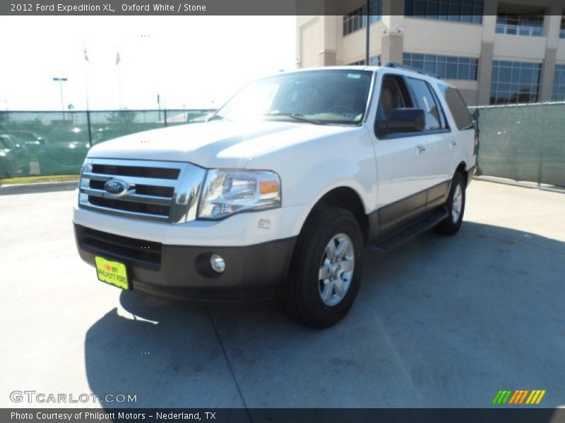 Oxford White / Stone 2012 Ford Expedition XL