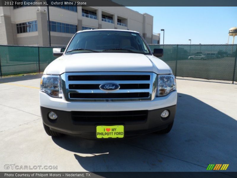 Oxford White / Stone 2012 Ford Expedition XL