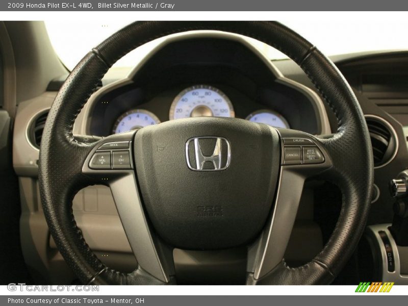 Billet Silver Metallic / Gray 2009 Honda Pilot EX-L 4WD