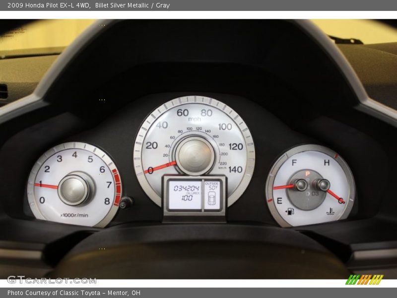 Billet Silver Metallic / Gray 2009 Honda Pilot EX-L 4WD