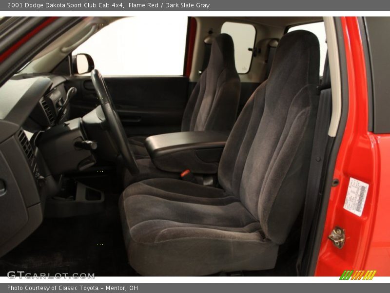 Flame Red / Dark Slate Gray 2001 Dodge Dakota Sport Club Cab 4x4