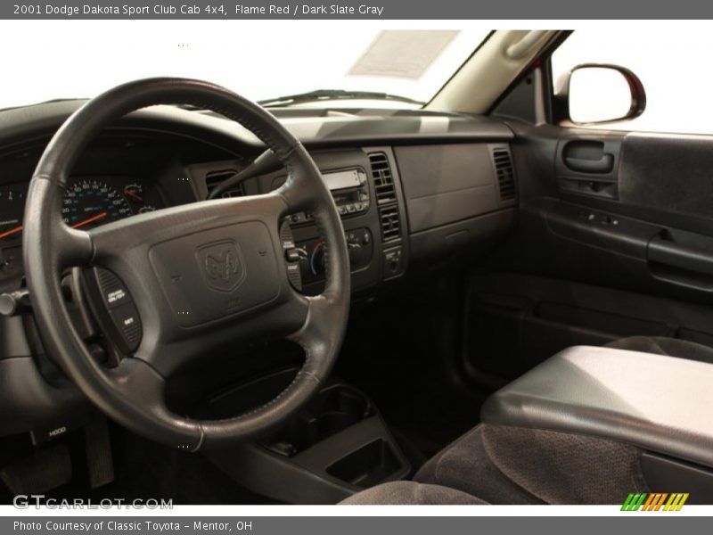 Flame Red / Dark Slate Gray 2001 Dodge Dakota Sport Club Cab 4x4