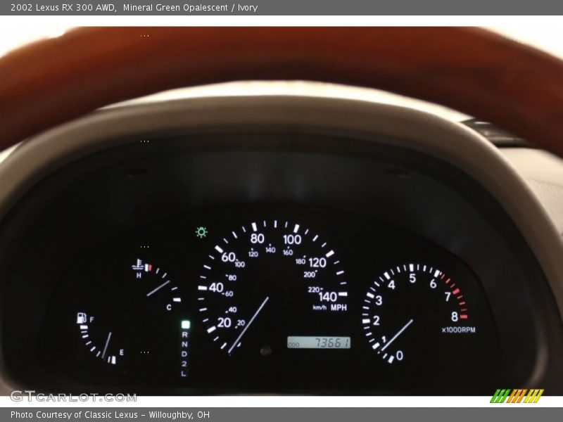 Mineral Green Opalescent / Ivory 2002 Lexus RX 300 AWD