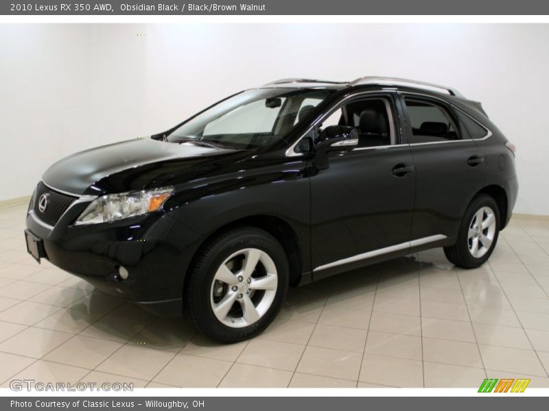 Obsidian Black / Black/Brown Walnut 2010 Lexus RX 350 AWD