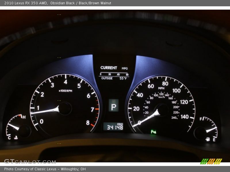  2010 RX 350 AWD 350 AWD Gauges