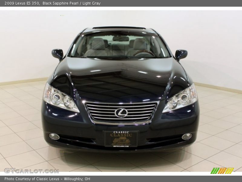 Black Sapphire Pearl / Light Gray 2009 Lexus ES 350