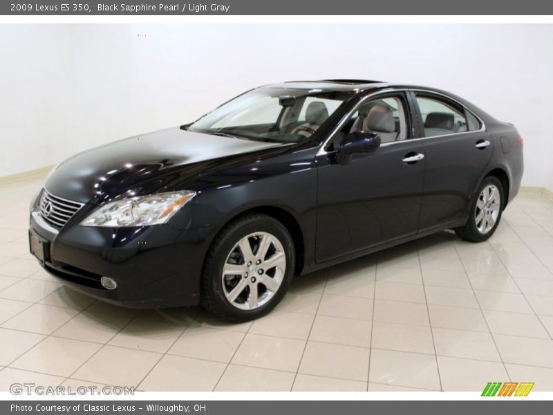 Black Sapphire Pearl / Light Gray 2009 Lexus ES 350