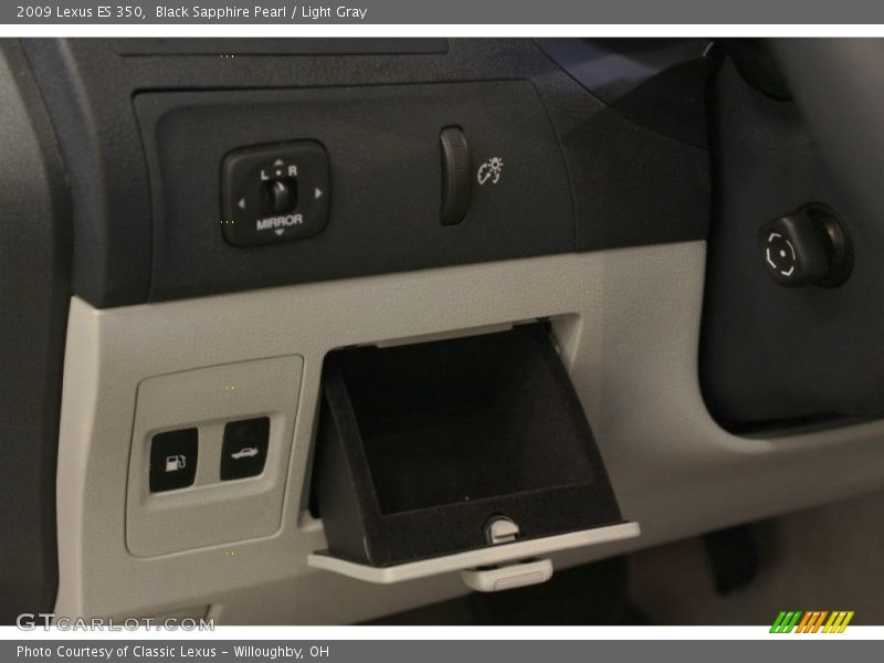 Black Sapphire Pearl / Light Gray 2009 Lexus ES 350