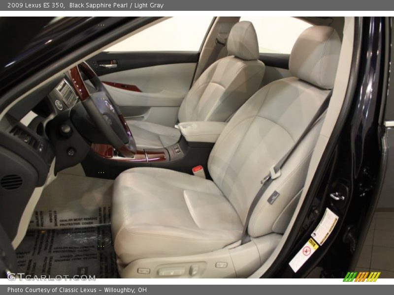Black Sapphire Pearl / Light Gray 2009 Lexus ES 350