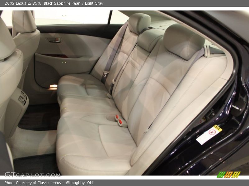 Black Sapphire Pearl / Light Gray 2009 Lexus ES 350