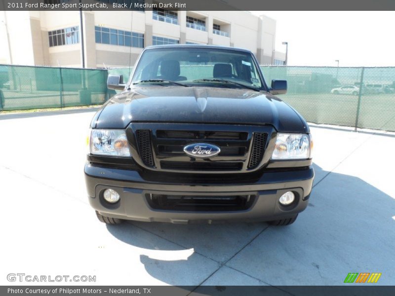 Black / Medium Dark Flint 2011 Ford Ranger Sport SuperCab