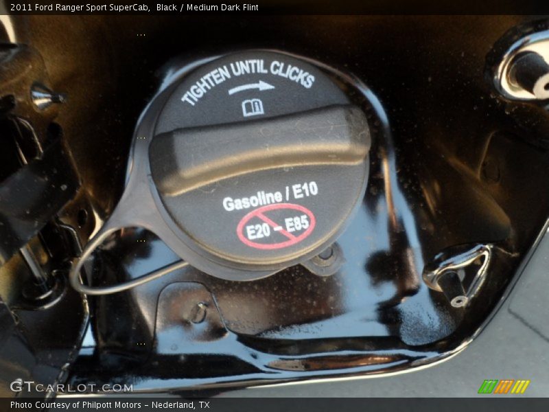 Black / Medium Dark Flint 2011 Ford Ranger Sport SuperCab