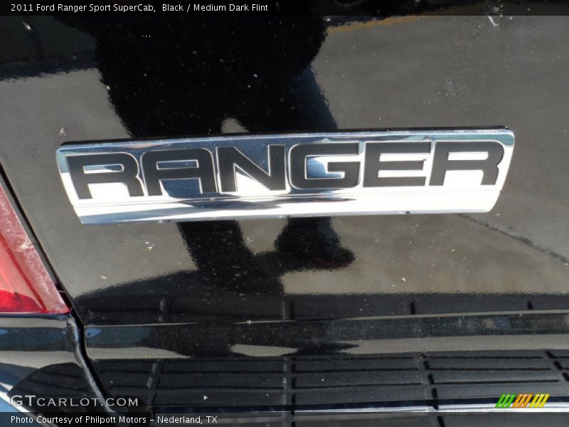 Black / Medium Dark Flint 2011 Ford Ranger Sport SuperCab