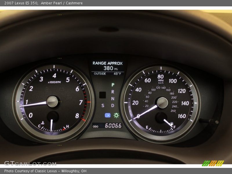Amber Pearl / Cashmere 2007 Lexus ES 350