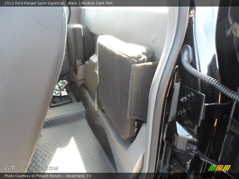 Black / Medium Dark Flint 2011 Ford Ranger Sport SuperCab