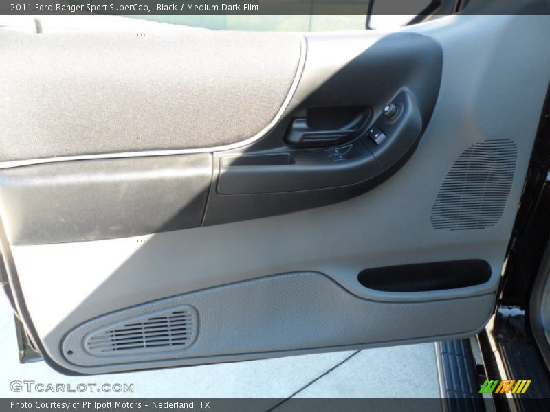 Black / Medium Dark Flint 2011 Ford Ranger Sport SuperCab