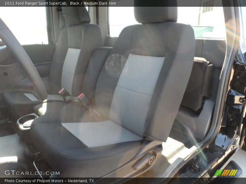 Black / Medium Dark Flint 2011 Ford Ranger Sport SuperCab