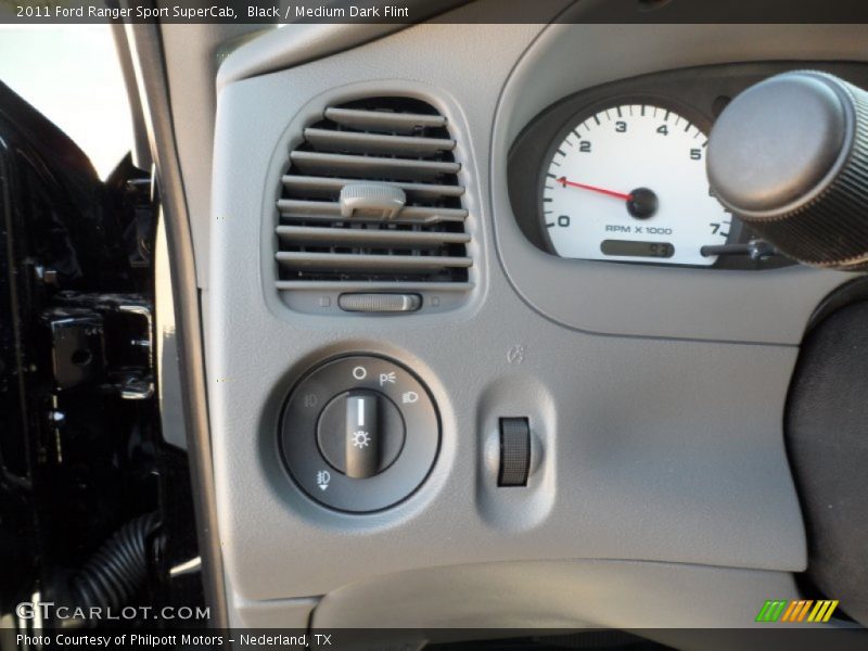 Black / Medium Dark Flint 2011 Ford Ranger Sport SuperCab