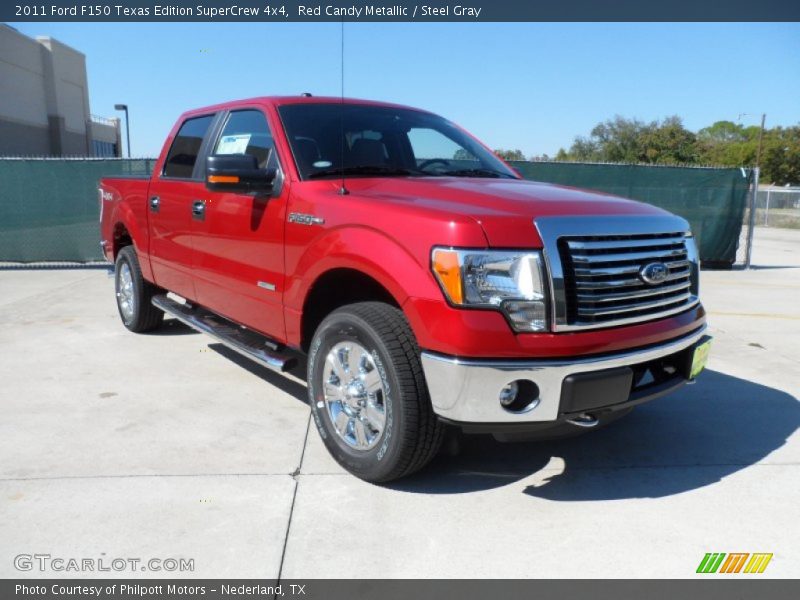 Red Candy Metallic / Steel Gray 2011 Ford F150 Texas Edition SuperCrew 4x4