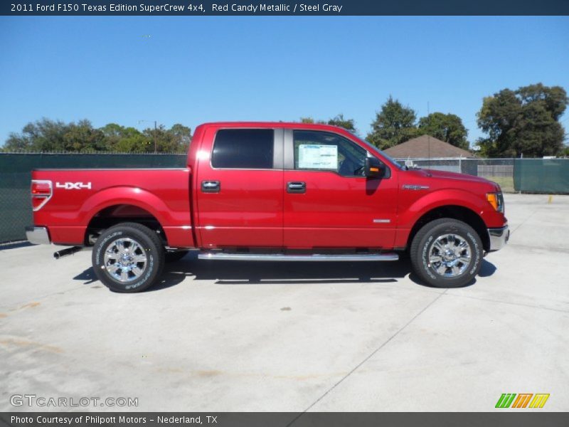 Red Candy Metallic / Steel Gray 2011 Ford F150 Texas Edition SuperCrew 4x4