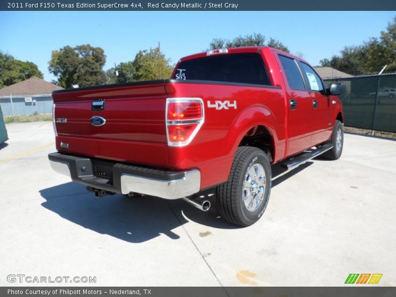 Red Candy Metallic / Steel Gray 2011 Ford F150 Texas Edition SuperCrew 4x4